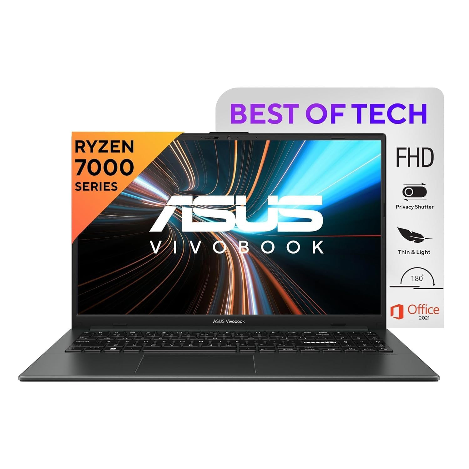 ASUS Vivobook Go 15 2023 AMD Ryzen 5 7520U 156 3962 cm FHD Thin Light Laptop 16GB512GB SSDWindows 11Office 2021Alexa Built-inMixed Black163 kg E1504FA-NJ542WS