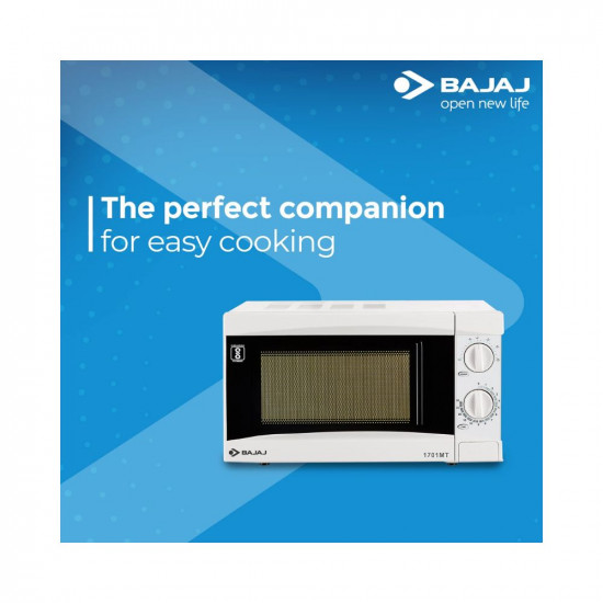 Bajaj 1701 MT 17L Solo Microwave Oven White