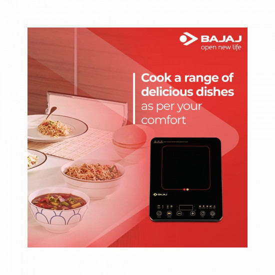 Bajaj ABS Majesty Slim 2100 Watt Induction Cooktop Black