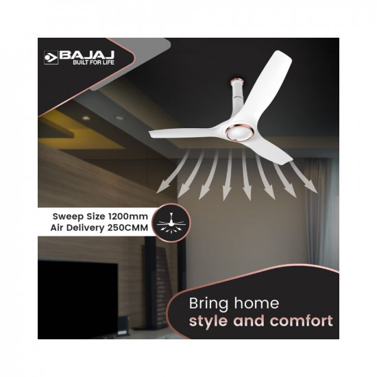 Bajaj Adonis Air Plus 1200Mm48 Ceiling Fans For HomeBee 1-Star Rated Energy Efficient Ceiling Fan