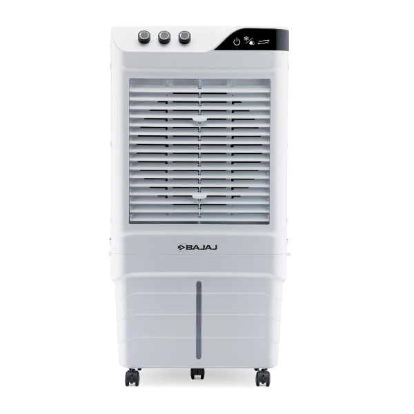 Image of Bajaj DMH 90 Neo, 90L Desert Air Cooler, DuraMarine Pump, Hexacool, TurboFan Technology, Ice Chamber, 90-Feet Air Throw, 3-Speed Control, White Cooler