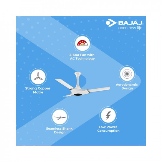 Bajaj Esperanza 1200mm Glossy White Ceiling Fan