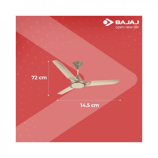 Bajaj Junet Plus AVAB Ceiling Fan 1200 mm Autumn Mist  Sizzling Brown