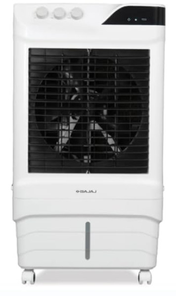 Image of Bajaj Shield Series Elevate 65 Litre Personal Air Cooler for Home| DuraTuff PRO Motor | DuraMarine PRO Pump | 1 Year Warranty | Inverter Compatibility | Anti-Bacterial Hexacool Master| White