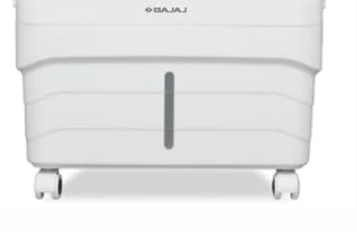 Bajaj Shield Series Elevate 65 Litre Personal Air Cooler for Home DuraTuff PRO Motor DuraMarine PRO Pump 1 Year Warranty Inverter Compatibility Anti-Bacterial Hexacool Master White