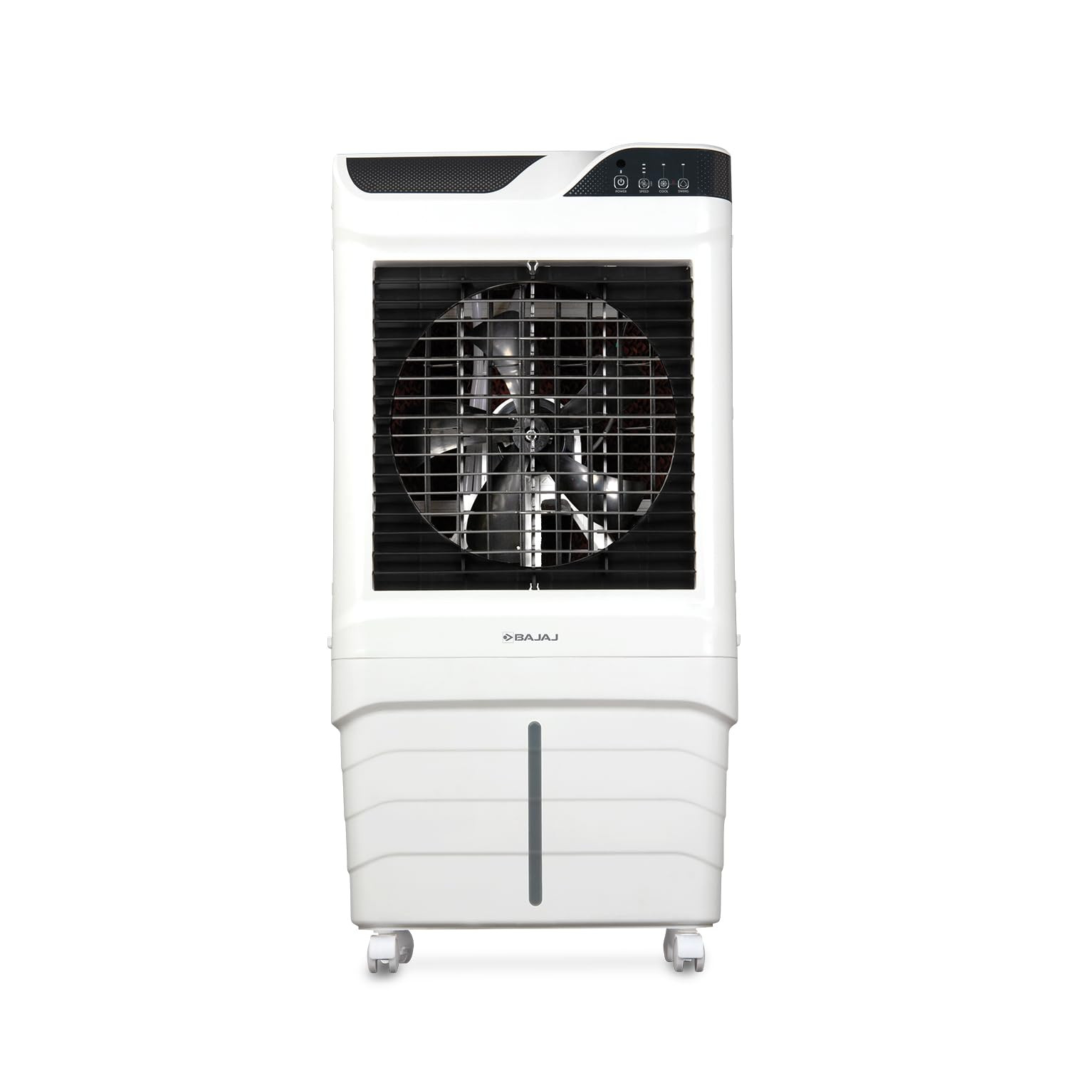 Bajaj Shield Series Elevate 90 Digi Air Cooler Duratuff Pro Motor Duramarine Pro Pump 3-Yr Warranty Anti-Bacterial Hexacool Master 3-Speed Control White