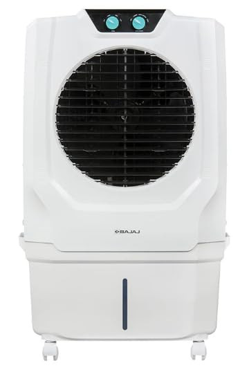 Bajaj Shield Series Specter 45 Litre Personal Air Cooler for Home DuraTuff PRO Motor DuraMarine PRO Pump 1 Year Warranty Inverter Compatibility Anti-Bacterial Hexacool Master White