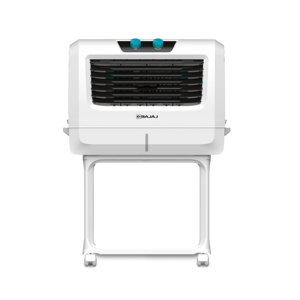 Image of Bajaj Shield Series Vettora 55L Desert Cooler for Home|Honeycomb Cooling Pads|Inverter Compatibility|Dual Side Water Inlet|Ice Chamber|60-Ft Air Throw|3-Yr Product 3-Yr Pump 3-Yr Motor Warranty|White