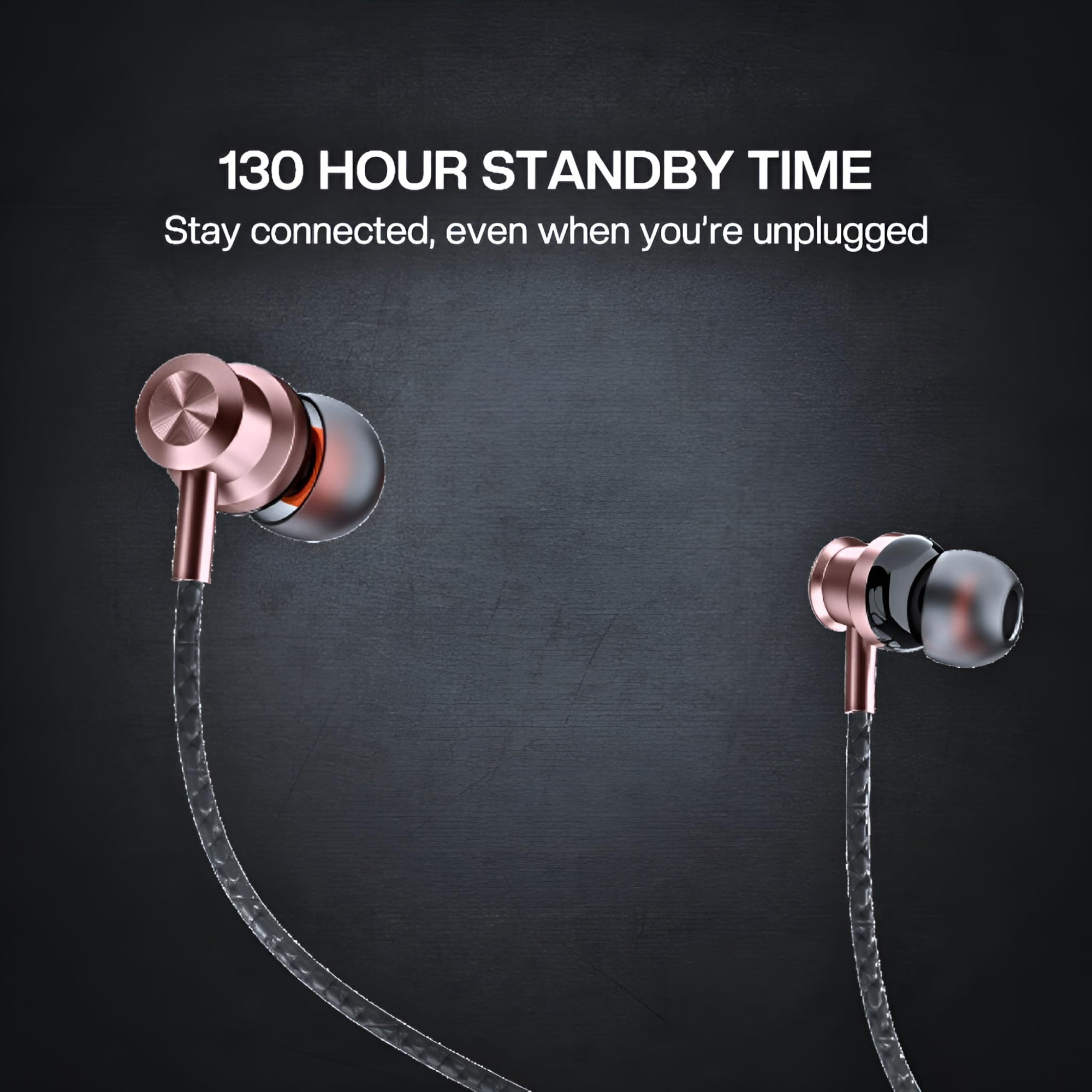 Black-R Bluetooth Wireless in Ear Earphones with Mic Bombastic Bass - 13 mm Drivers Dust and Water Resistant Fast Charge Low Latency v54 Bluetooth Neckband Black