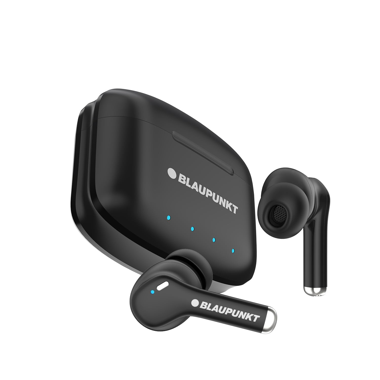 Blaupunkt Newly Launched Btw100 Xtreme Truly Wireless Bluetooth Earbuds I 99H Playtime I Quad Mic I Crispr Enc Tech I Gaming Mode I Turbovolt Charging I Bt Version 53 Blackin Ear