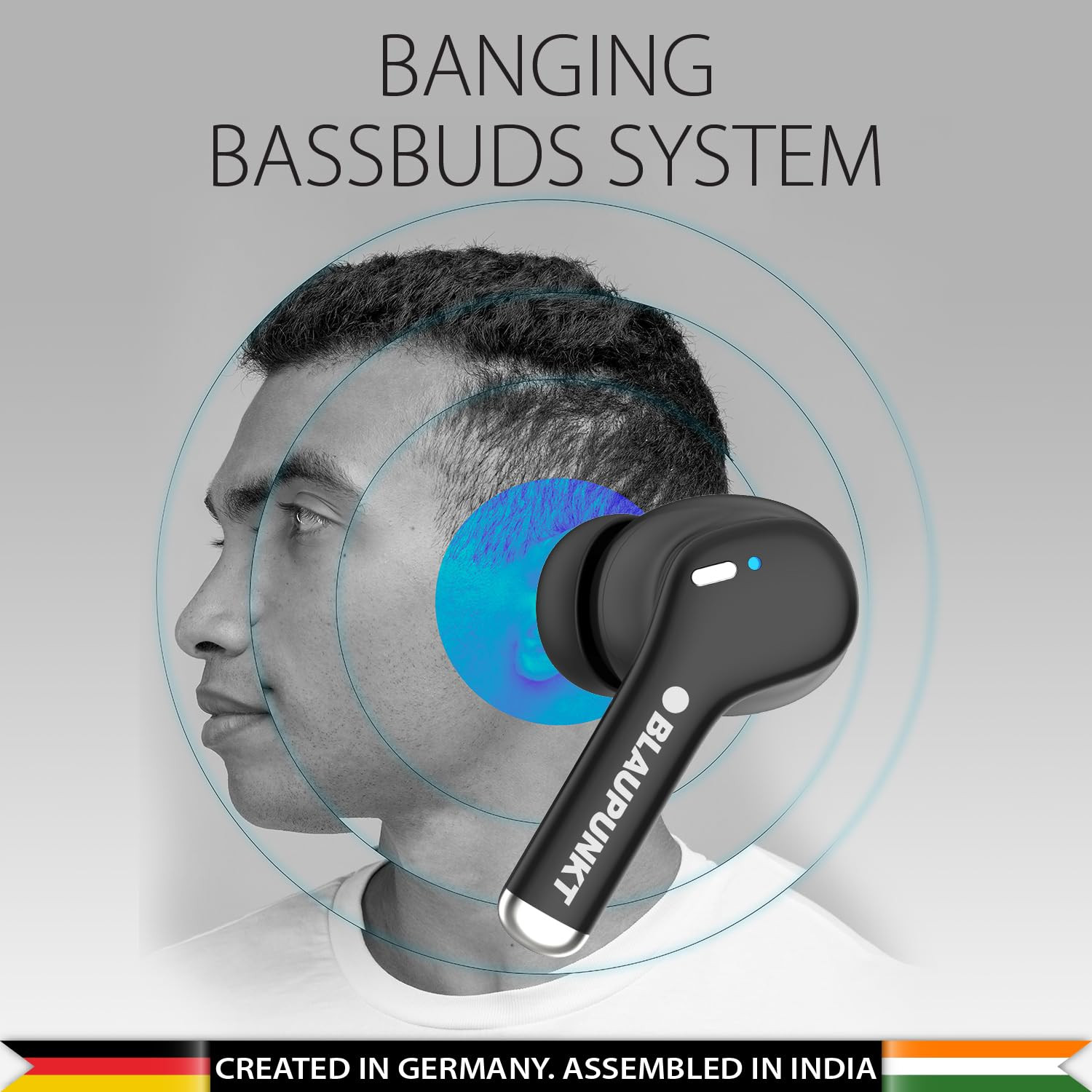Blaupunkt Newly Launched Btw100 Xtreme Truly Wireless Bluetooth Earbuds I 99H Playtime I Quad Mic I Crispr Enc Tech I Gaming Mode I Turbovolt Charging I Bt Version 53 Blackin Ear