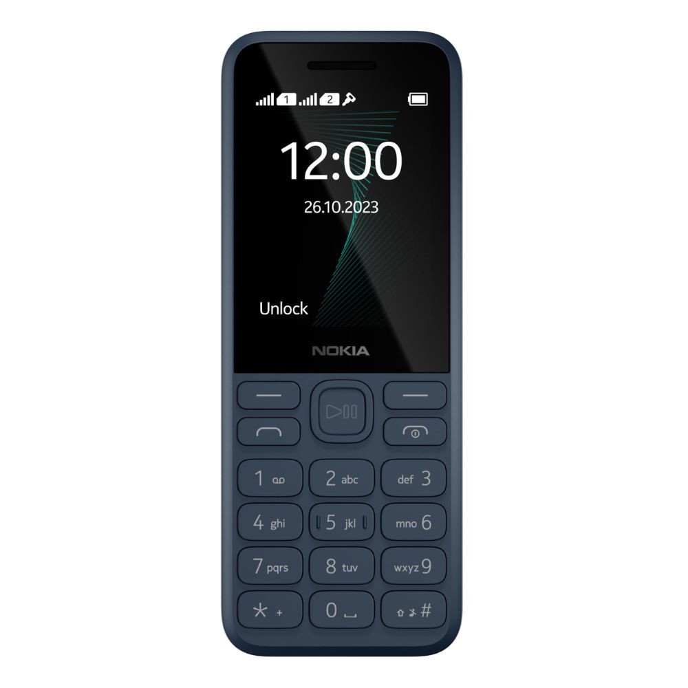 Nokia 130 Music Built-in Powerful Loud Speaker with Music Player and Wireless FM Radio Dedicated Music Buttons Big 24 Display 1 Month Standby Battery Life Blue