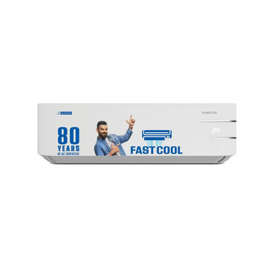 Blue Star 1 Ton 3 Star Convertible 5 in 1 Cooling Inverter Split AC Copper Multi Sensors Dust Filters Smart Ready Blue Fins Self Diagnosis 2023Model IC312YNUWhite