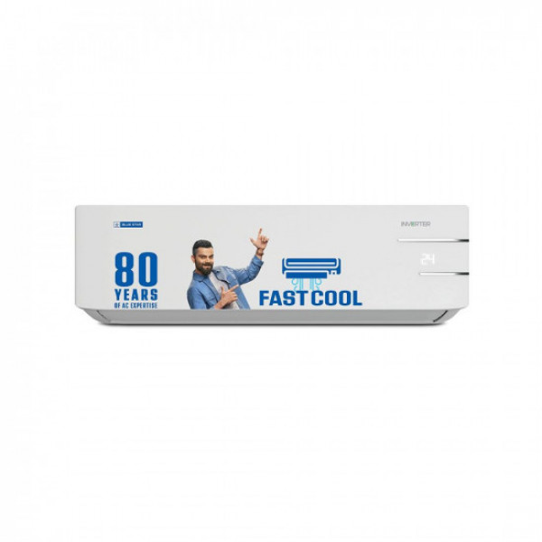 Image of Blue Star 1 Ton 3 Star Convertible 5 in 1 Cooling Inverter Split AC (Copper, Multi Sensors, Dust Filters, Smart Ready, Blue Fins, Self Diagnosis, 2023Model, IC312YNU,White)