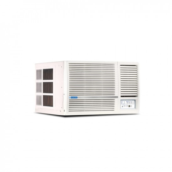 Blue Star 1 Ton 3 Star Fixed Speed Window AC Copper Turbo Cool Humidity Control Fan Modes-AutoHighMediumLow Hydrophilic Blue Fins Dust Filters Self-Diagnosis 2023 Model WFB312LN White
