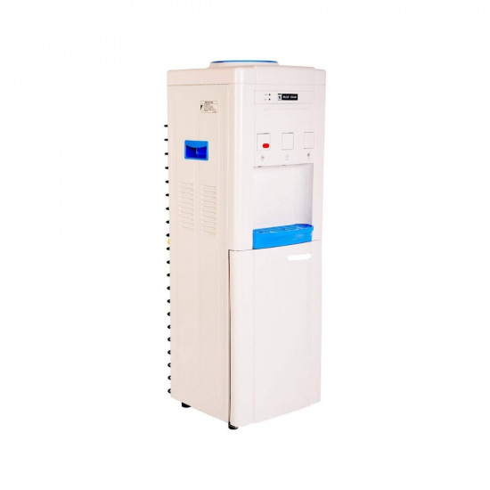 Blue Star Hot Cold and Normal Water Dispenser with Non Cooling Storage Cabinet - White Blue