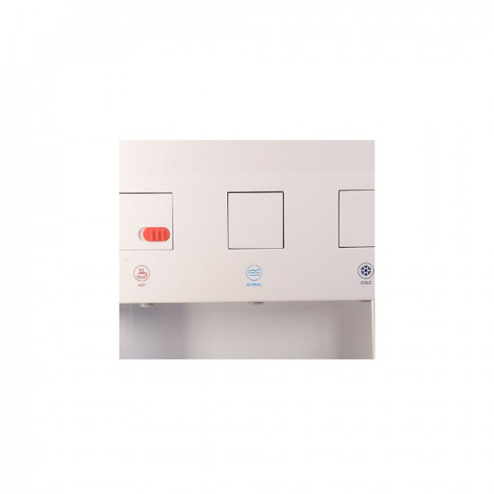 Blue Star Hot Cold and Normal Water Dispenser with Non Cooling Storage Cabinet - White Blue