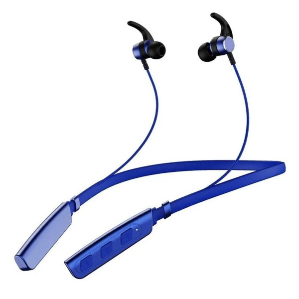 Image of Bluetooth Headphones aptX-HD Wireless 5.0 Earbuds with Mic | Magnetic in-Ear Neckband Earphones | IPX7 Sweatproof | Deep Bass | 12Hrs Playtime | Sports Headset for Music, Workout &amp; Phone Calls (Blue)