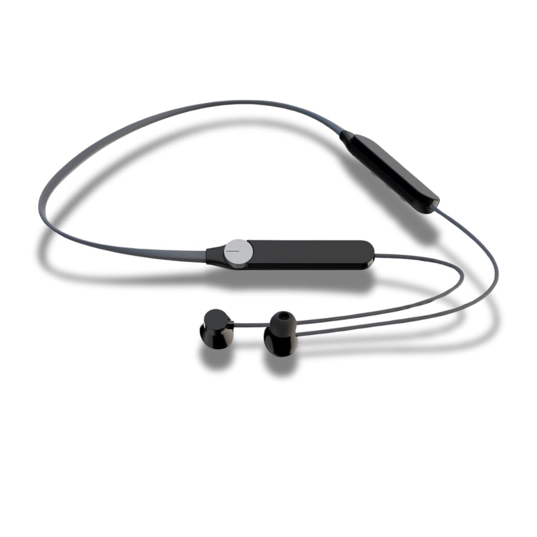 Bluetooth Wireless in Ear Earphones Compatible with Noothing Neckband Pro 50dB Active Noise Cancellation Smart Dial Design 37 Hrs Playtime Bluetooth Wireless in Ear Earphones with Mic-Gray