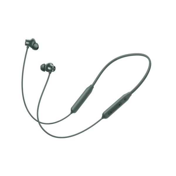 Image of Bluetooth Wireless in Ear Earphones Compatible with OnePlus Bullets Z2 ANC with Mic, Bombastic Bass, 10 Mins Charge - 20 Hrs Music, 30 Hrs Battery Life(Green)