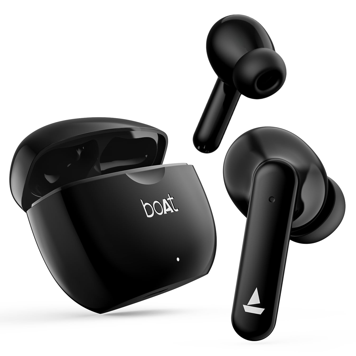 Boat Airdopes 120 Truly Wireless in Ear Ear Buds win Ear Detection 40 hrs Playtime Quad Mics with ENx Tech ASAP Charge IWP Tech Beast Mode with 65 ms Low Latency BTv53 IPX4Active Black