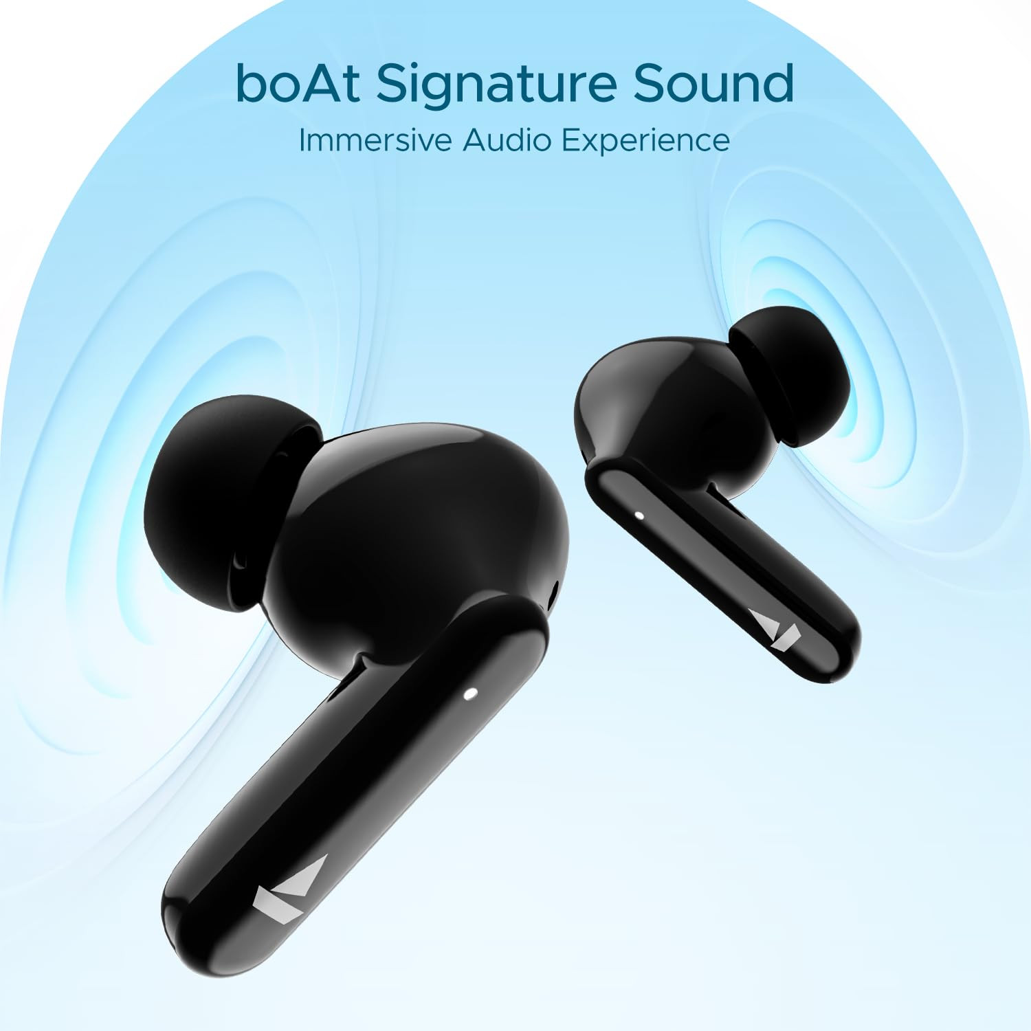 Boat Airdopes 120 Truly Wireless in Ear Ear Buds win Ear Detection 40 hrs Playtime Quad Mics with ENx Tech ASAP Charge IWP Tech Beast Mode with 65 ms Low Latency BTv53 IPX4Active Black