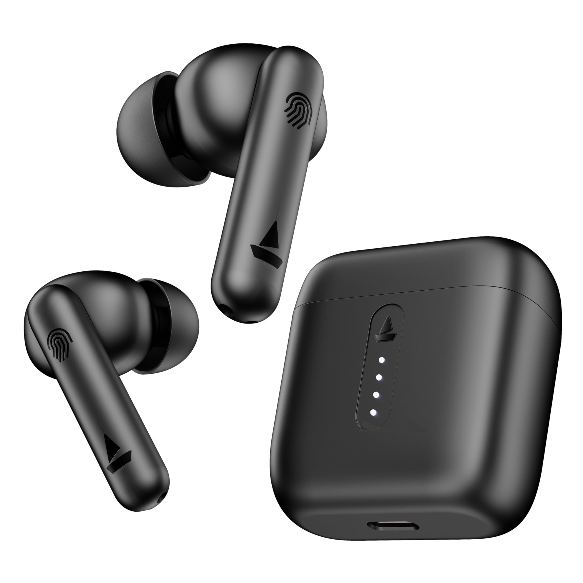 boAt Airdopes 141 Airdopes 148 Low Latency ENx Tech 42HRS Battery Fast Charge IWP IPX4 v51 Bluetooth Earbuds TWS Ear Buds Wireless Earphones with mic Bold Black