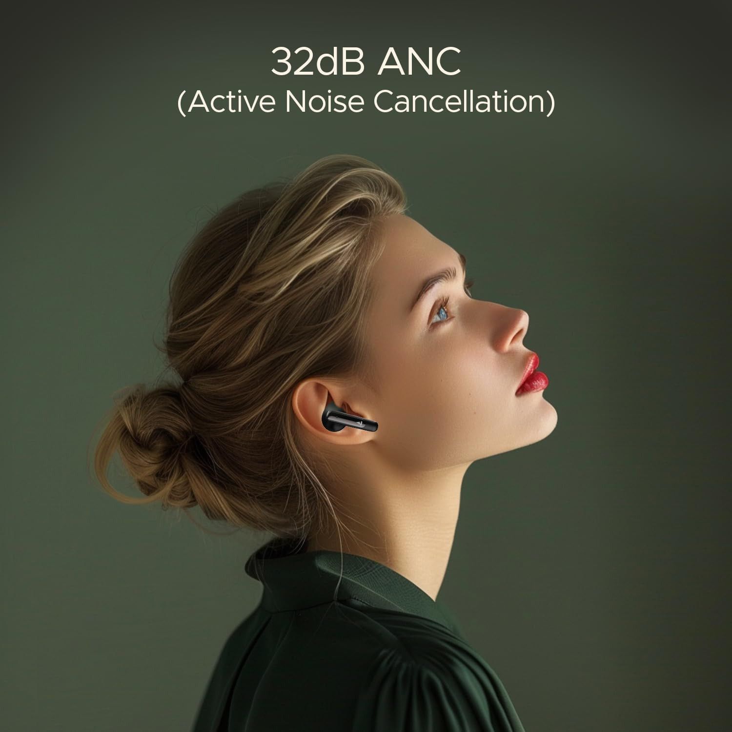 boAt Airdopes 141 ANC32dB 50ms Low Latency 4Mics ENx42Hrs Battery Fast ChargeIPX5 v53 Bluetooth TWS in Ear Earbuds Wireless Earphones with mic Gunmetal Black