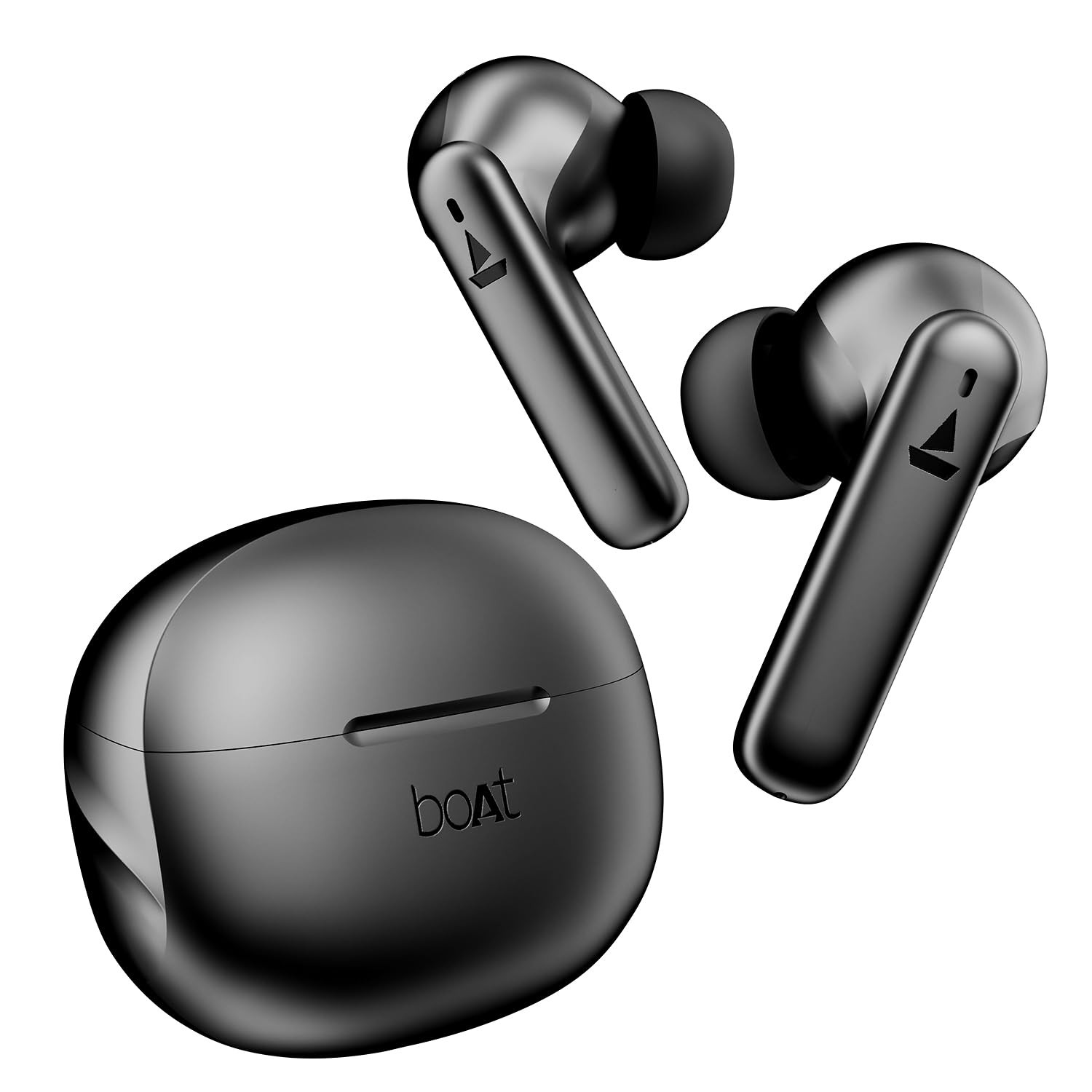 boAt Airdopes 170 TWS in Ear Earbuds with 50H Playtime Quad Mics Enx Tech Low Latency Mode 13Mm Drivers ASAP Charge Ipx4 Iwp Touch Controls Bt V53Classic Black