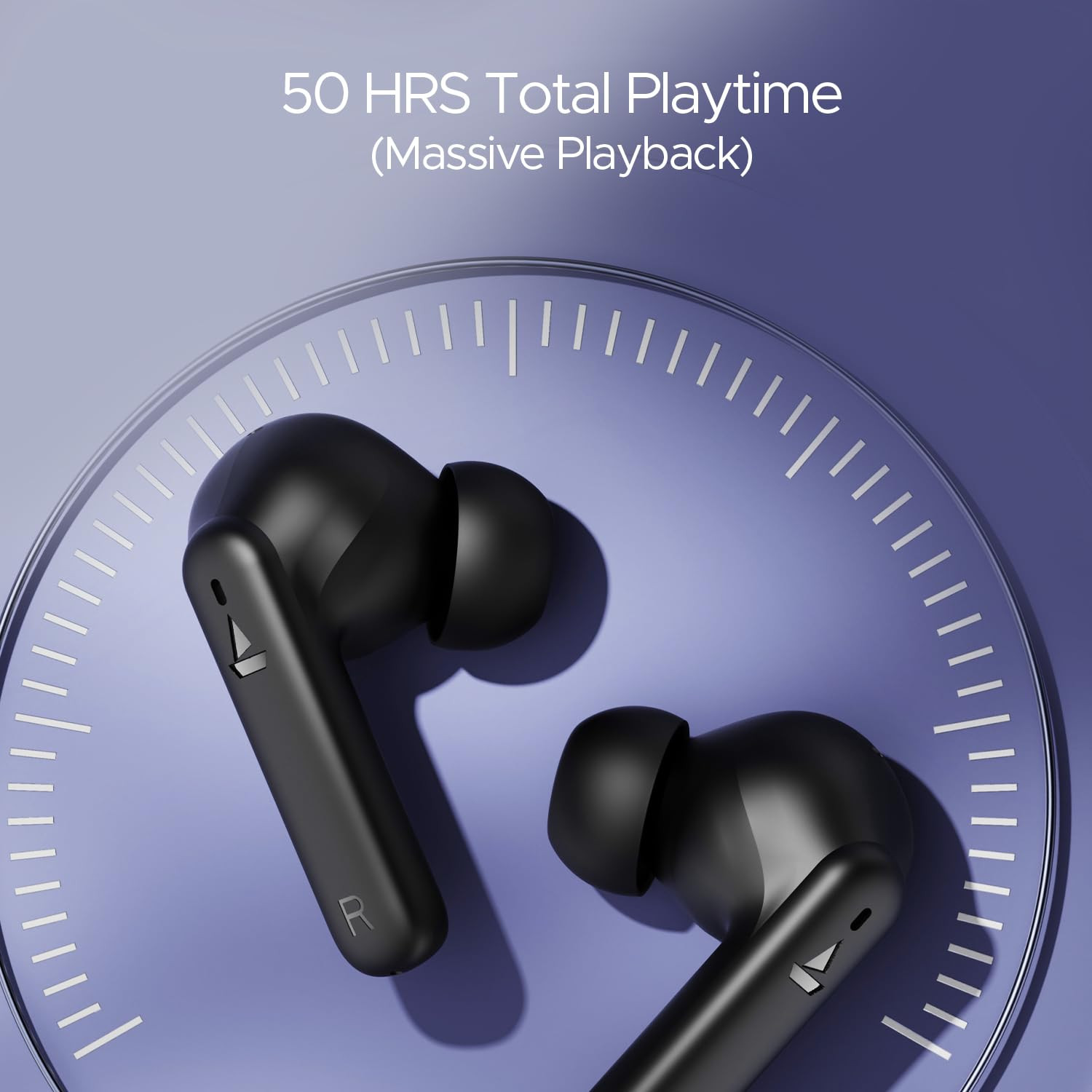 boAt Airdopes 170 TWS in Ear Earbuds with 50H Playtime Quad Mics Enx Tech Low Latency Mode 13Mm Drivers ASAP Charge Ipx4 Iwp Touch Controls Bt V53Classic Black