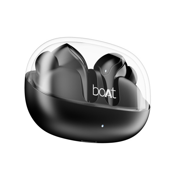 Image of boAt Airdopes 311 Pro, 50HRS Battery, Fast Charge, Dual Mics ENx Tech, Transparent LID, Low Latency, IPX4, IWP Tech, v5.3 Bluetooth Earbuds, TWS Ear Buds Wireless Earphones with mic (Active Black)