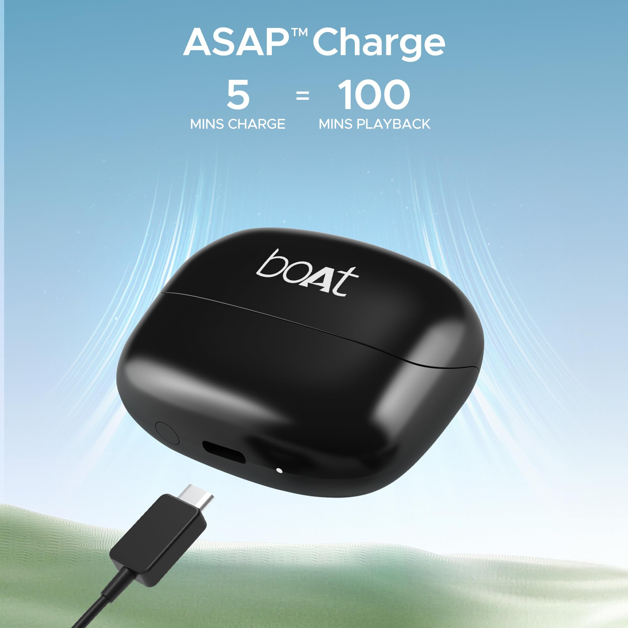 boAt Airdopes Atom 81 Pro 100Hrs Battery 4Mics ENx Tech 50ms Low Latency 13mm Drivers Fast Charge IPX5 v51 Bluetooth TWS in Ear Earbuds Wireless Earphones with mic Obsidian Noir