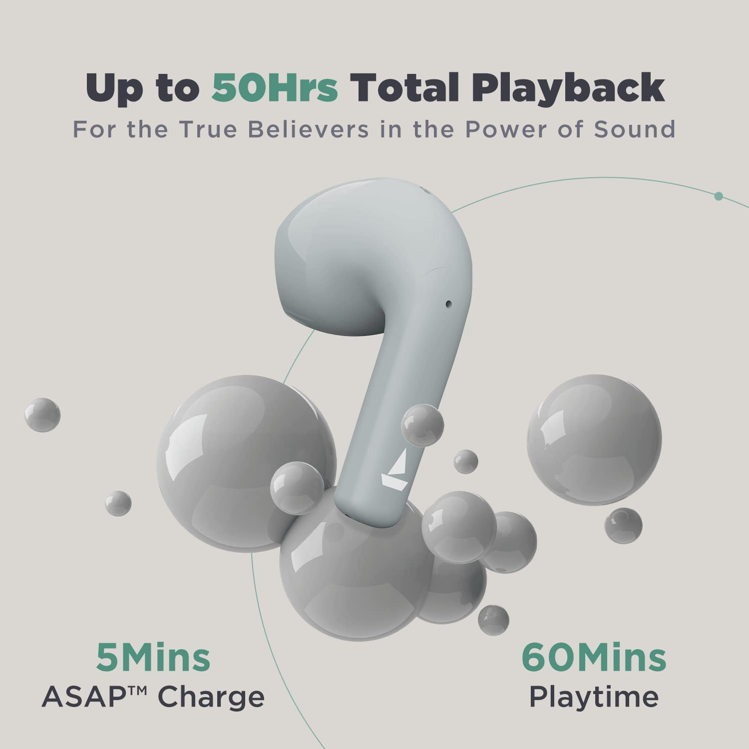 boAt Airdopes Atom 81 True Wireless Earbuds in Ear Ear Buds wUpto 50H Playtime Quad Mics Enx Tech 13MM DriversSuper Low Latency50ms BT v53 Aero Blue