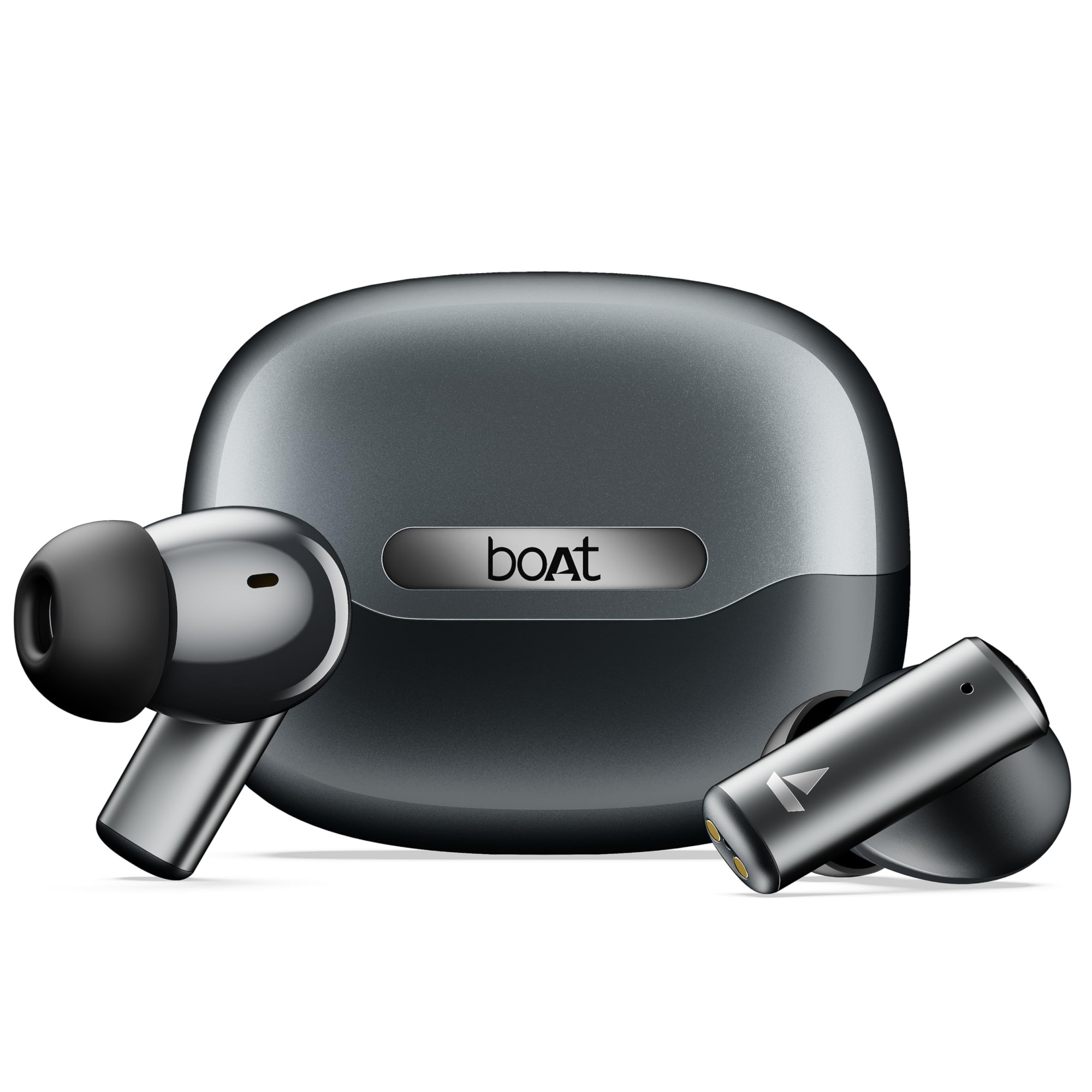 boAt Airdopes Prime 701 ANC 2025 Launch46dB Hybrid ANC 50Hr Battery Real Spatial AudioMultidevice ConnectApp Support Bluetooth Earbuds TWS Ear Buds Wireless Earphones with mic Obsidian Grey