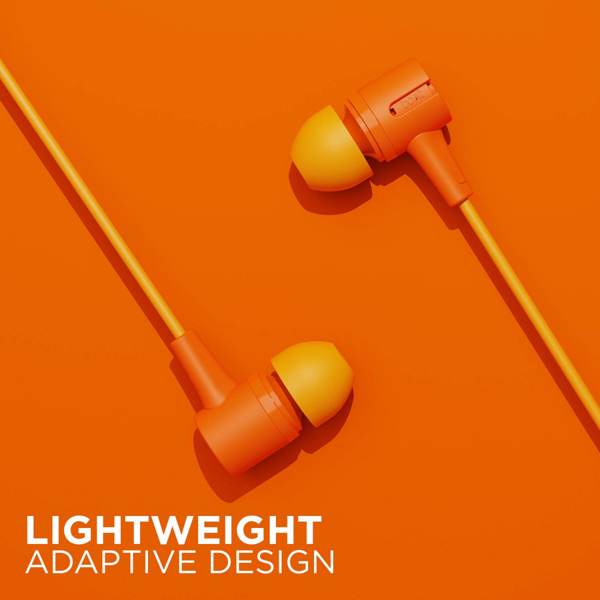 boAt Bassheads 102 Wired in Ear Earphones with Mic Mint Orange