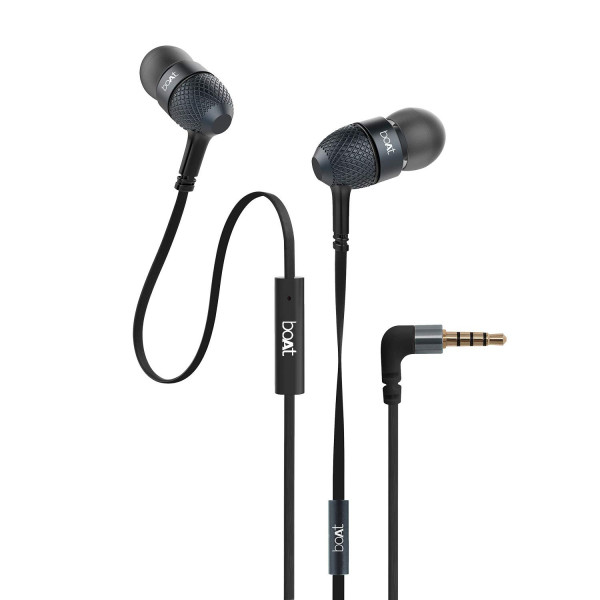 Image of boAt Bassheads 220 Wired in Ear Earphones(Black Indi)