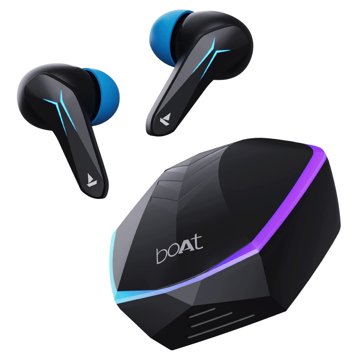 boAt Immortal 121 in Ear TWS Earbuds with Beast Mode40ms Low Latency for Gaming 40H Playtime Blazing LEDs Quad Mics ENx Signature Sound ASAP Charge10 Mins 180 MinsBlack Sabre