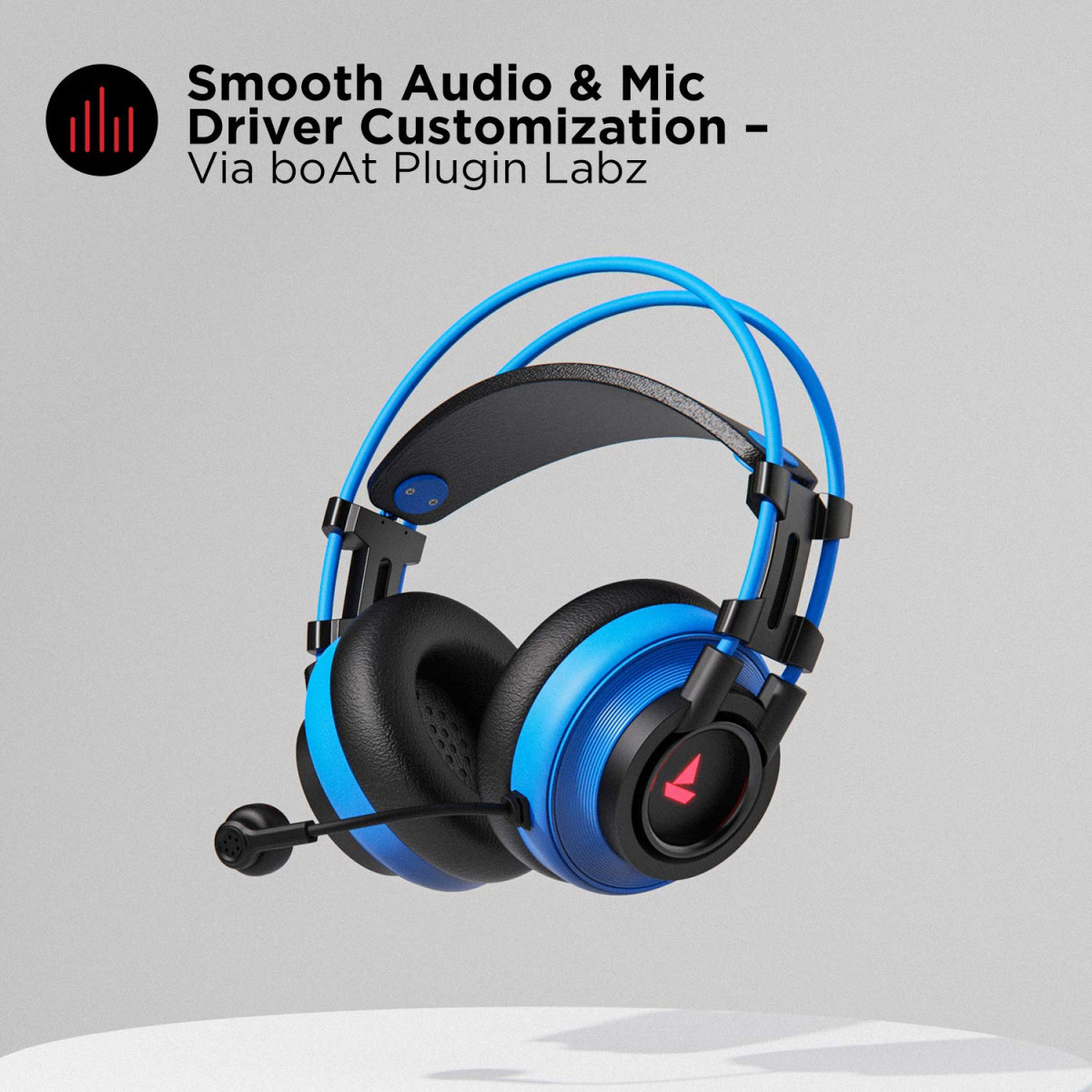 boAt Immortal IM-200 71 Channel Wired Over Ear USB Gaming Headphone Blue
