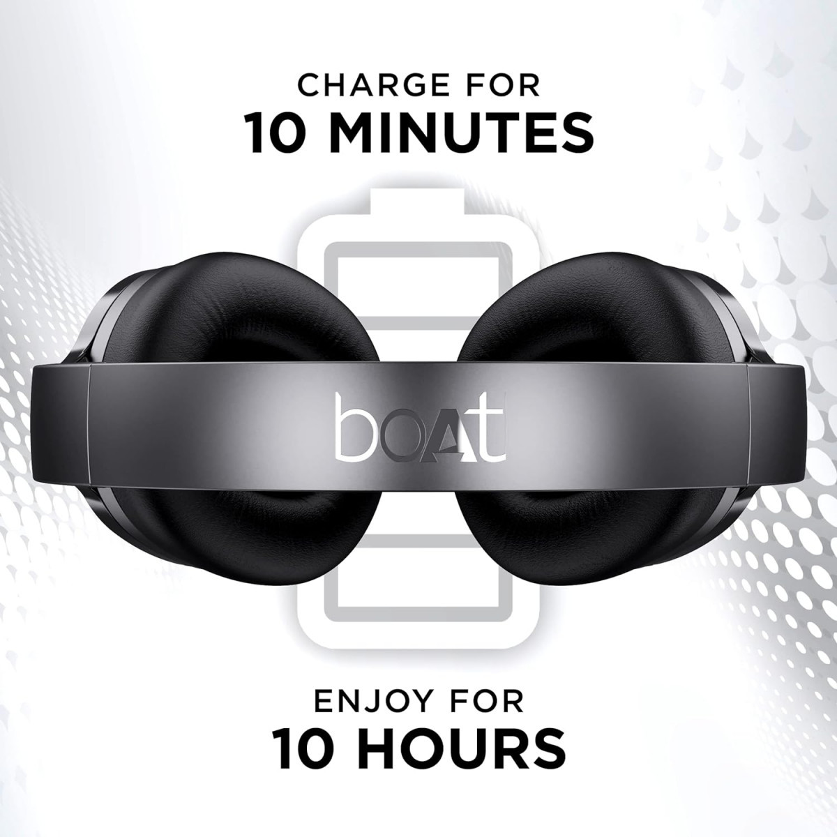 boAt Nirvana 751 ANC Hybrid Active Noise Cancelling Bluetooth Wireless Over Ear Headphones Gunmetal Grey