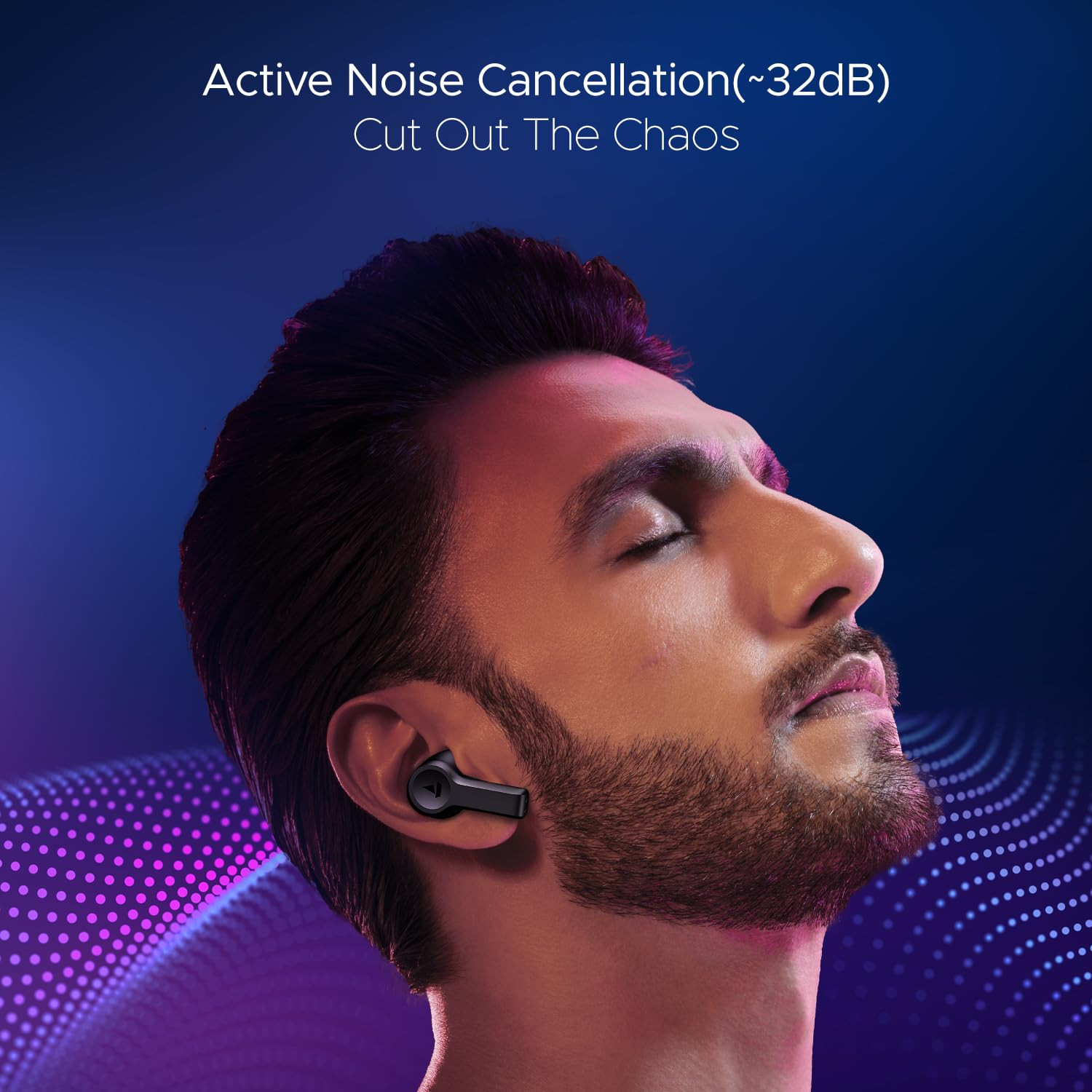 boAt Nirvana Lucid w 32 dB ANC Multi-Point Connectivity in-Ear Detection 60HRS Playback Hearables App 4 Mics ENx IPX5 Truly Wireless in Ear Earbuds TWS Ear BudsGunmetal Black
