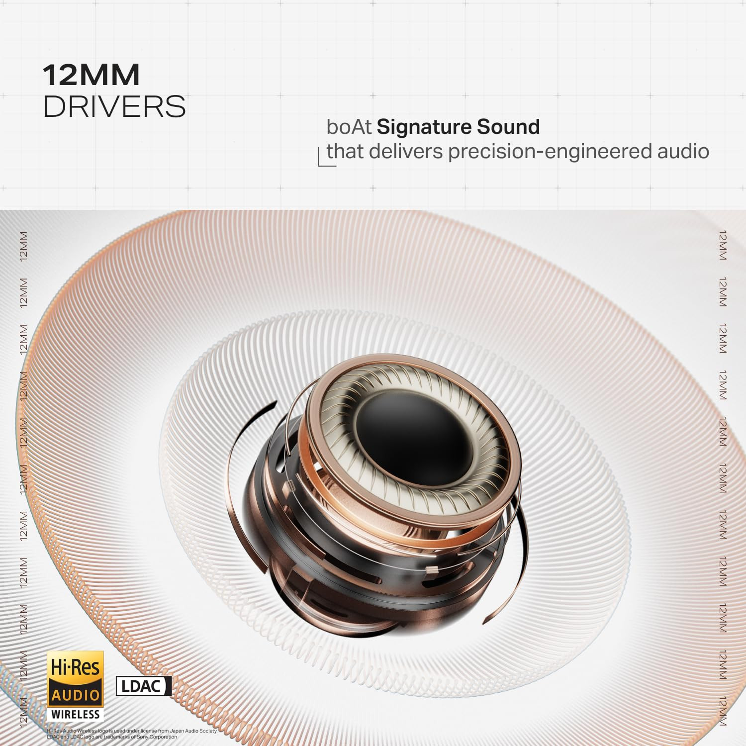 boAt Nirvana Zenith Pro 2025 50dB Hybrid Adaptive ANC Spatial Audio Hi-Res Audio LDAC 6Mics AI-ENx 80 Hrs Battery Bluetooth Earbuds TWS Ear Buds Wireless Earphones with mic Velvet Grey