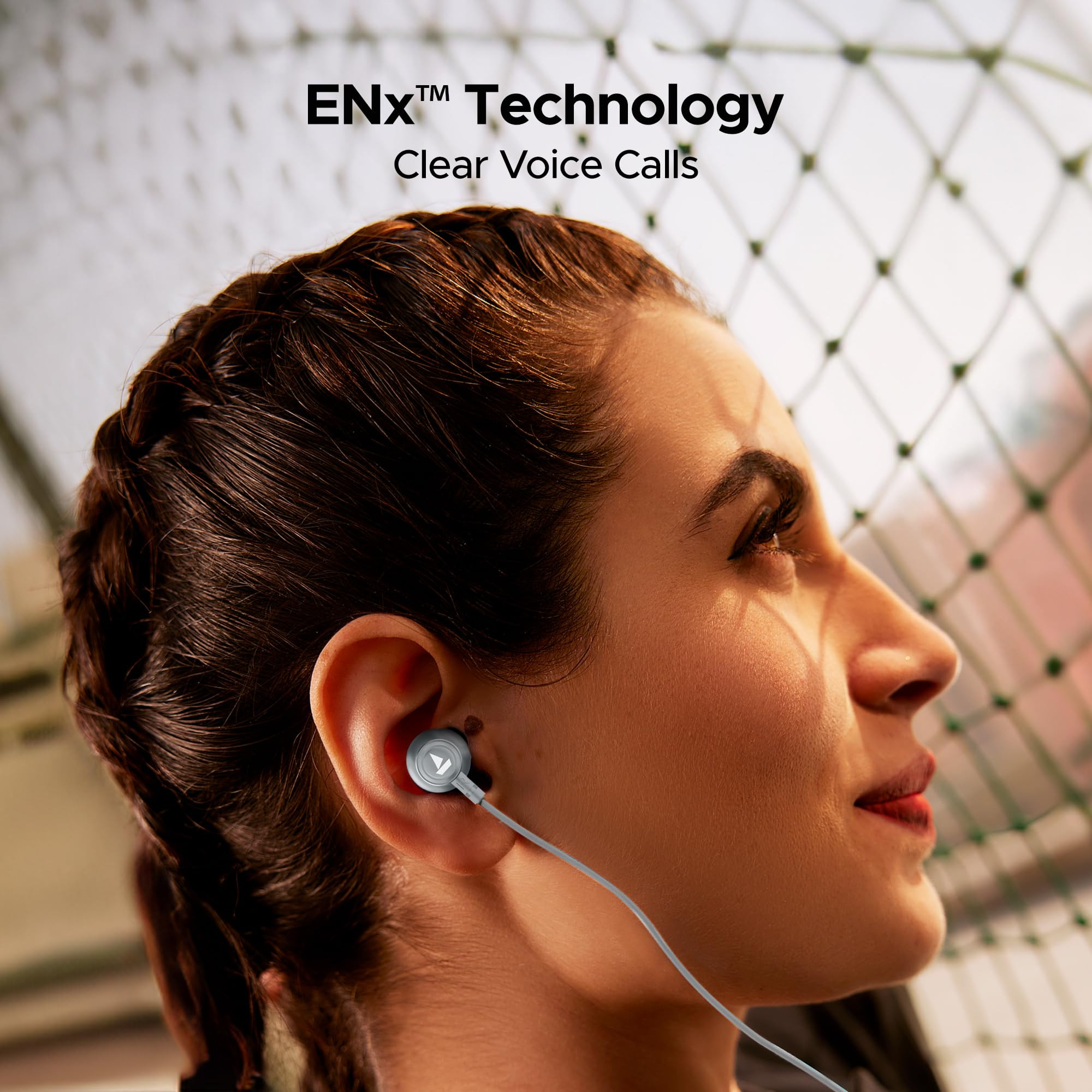 boAt Rockerz 111 40HRS Battery Dual Device Pairing ENx Tech Low Latency Mode Fast Charging BTv53 IPX5 Type-C Interface Bluetooth in Ear Neckband Wireless with Mic Earphones Ash Grey