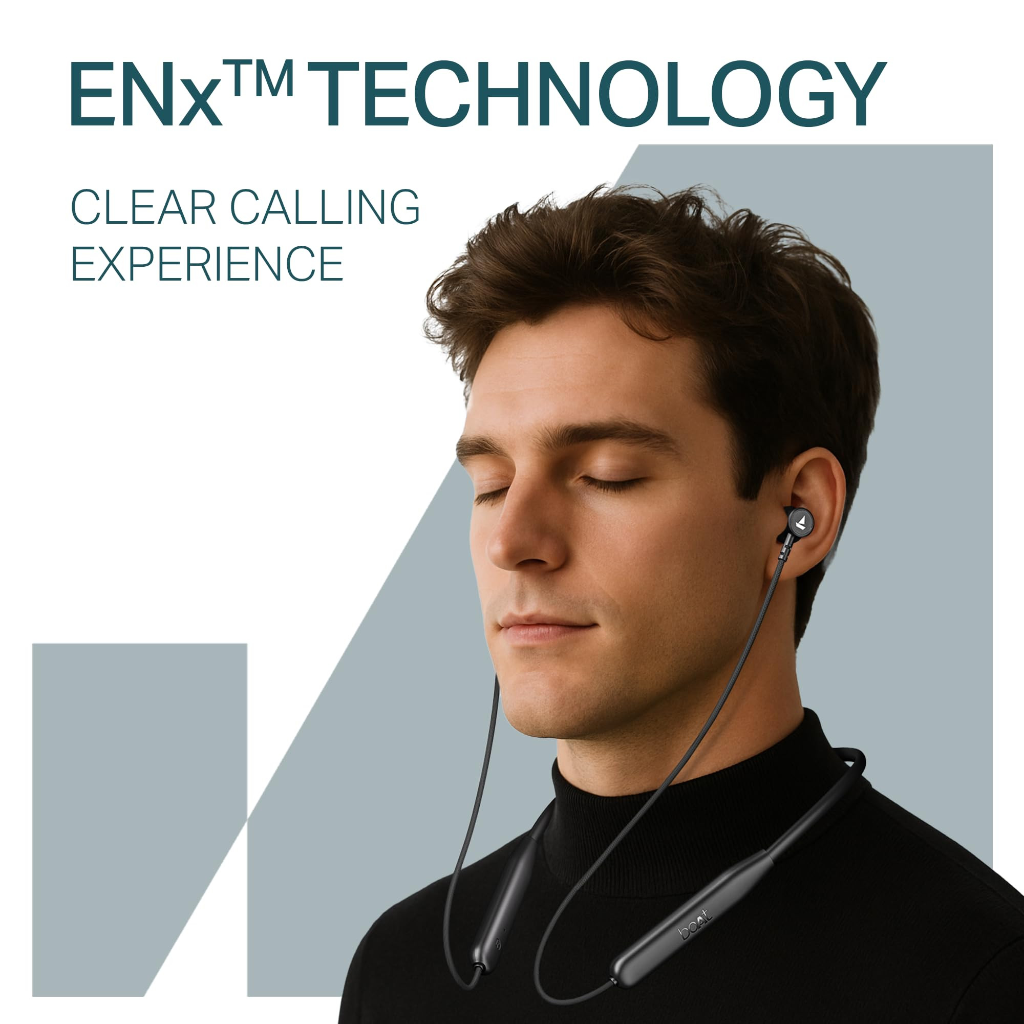 boAt Rockerz 113 2025 Launch 40 Hrs Playback Dual Pair Fast Charge ENx Tech Low Latency Magnetic Buds Bluetooth Neckband Wireless with Mic EarphonesActive Black