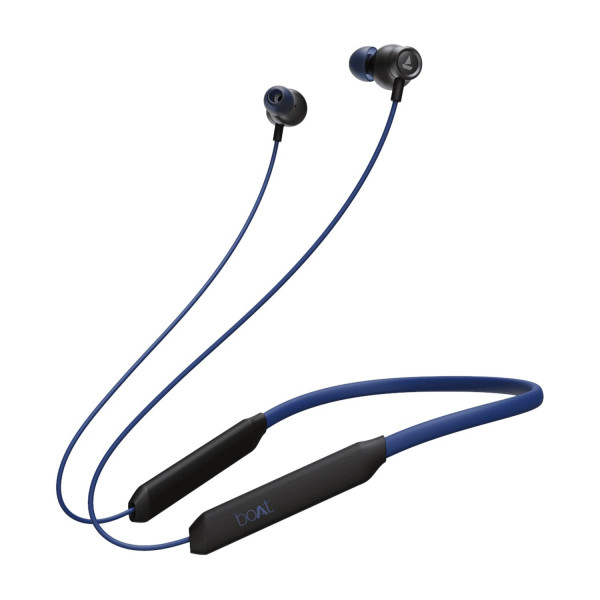Image of boAt Rockerz 205 Pro in Ear Bluetooth Neckband with Mic, Beast Mode(Low Latency Upto 65ms), ENx Tech for Clear Voice Calls,30 Hours Playtime, ASAP Charge,10mm Drivers,Dual Pairing &amp; IPX5(Buoyant Blue)