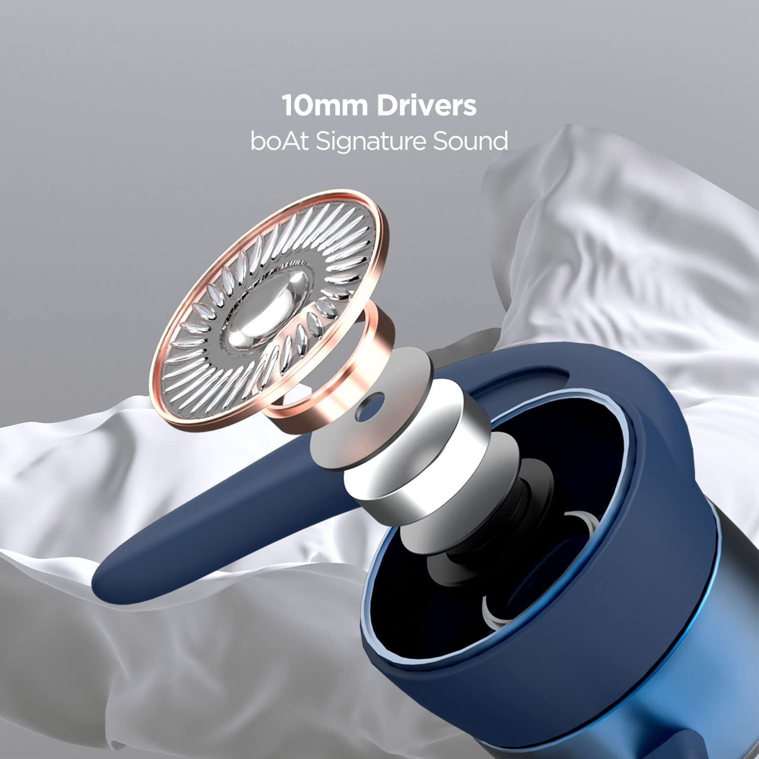 boAt Rockerz 255 Pro in Ear Bluetooth Neckband with Upto 10 Hours Playback ASAP Charge IPX5 Signature Sound Integrated ControlsNavy Blue