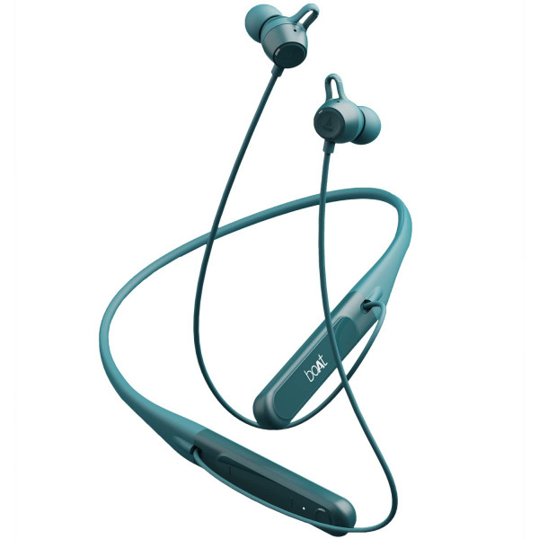 Image of boAt Rockerz 255 Touch in Ear Neckband with Full Touch Controls, Spatial Audio, Up to 30H Playtime, ASAP Charge, Beast Mode, Enx Technology(Teal Green)