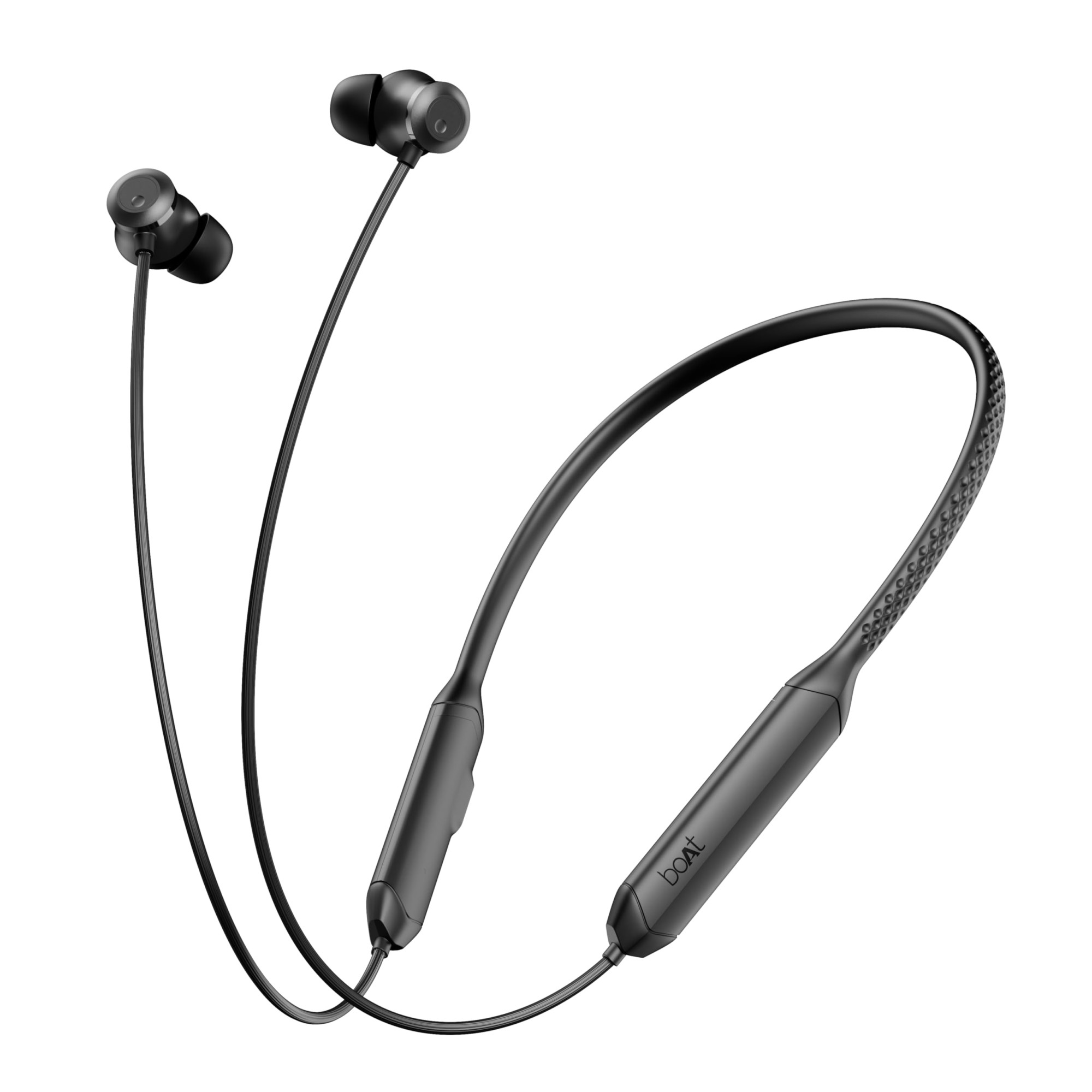 boAt Rockerz 255 Z Plus AI-ENx Tech Spatial Audio 50HRS Battery Low Latency Mode Fast Charge App Support IPX4 BT v53 Bluetooth Neckband Wireless with Mic Earphones ActiveClassic Black