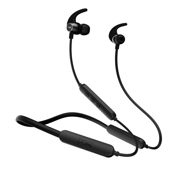 Image of boAt Rockerz 258 Pro+ Bluetooth in Ear Earphones with Upto 60 Hours Playback, ASAP Charge, IPX7, Dual Pairing and Bluetooth v5.0(Active Black)