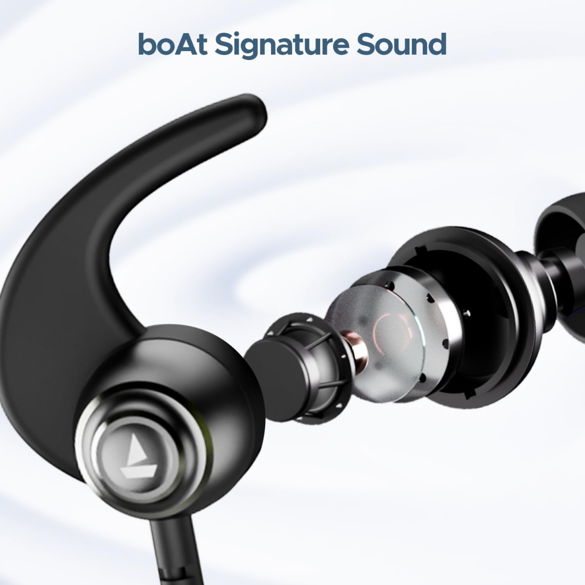 boAt Rockerz 268 Bluetooth in Ear Earphones with Beast Mode ENx Mode ASAP Charge Upto 25 Hours Playback Signature Sound BTv52 IPX5Active Black