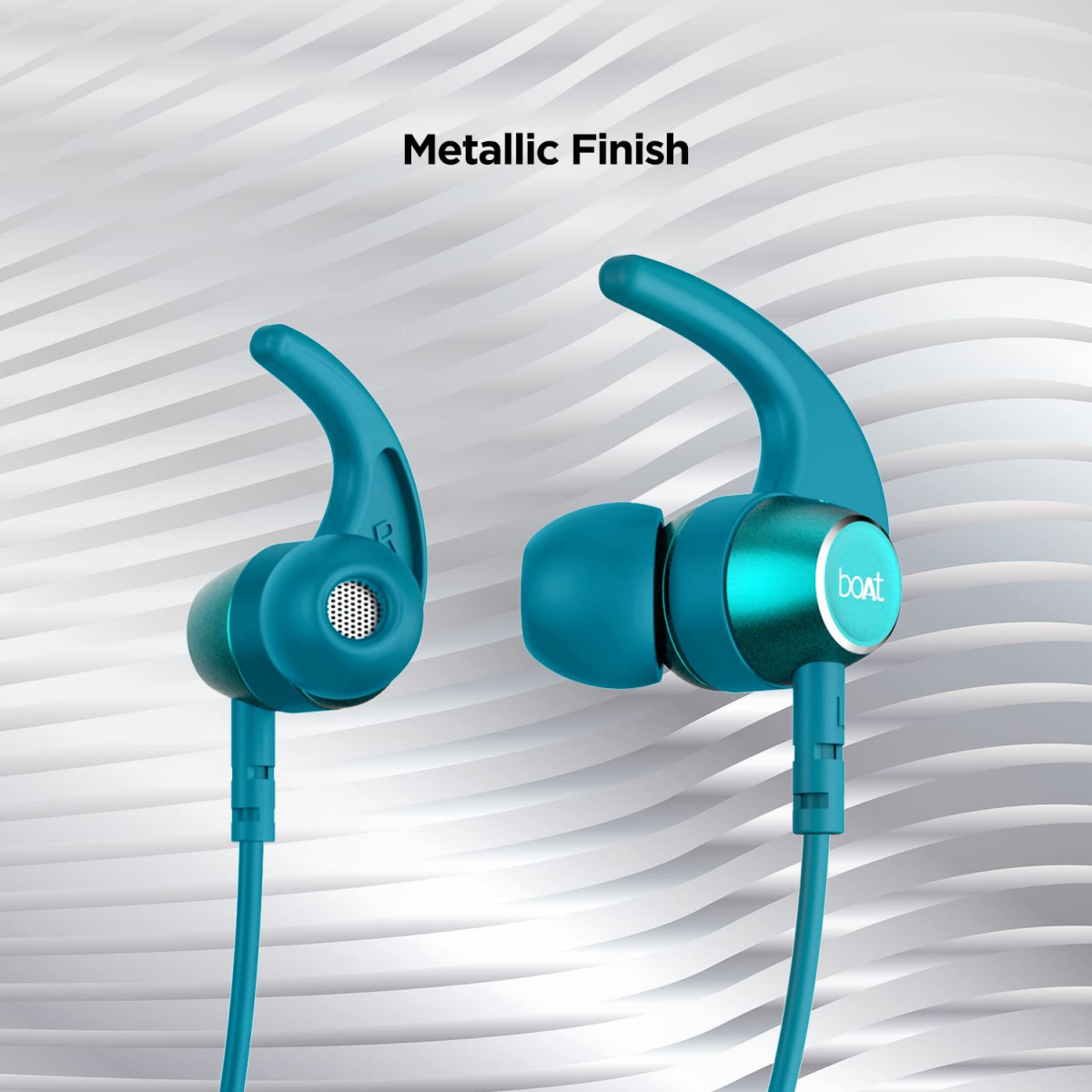 boAt Rockerz 330 in-Ear Bluetooth Neckband with Upto 30 Hours Playtime ASAP Charge Signature Sound Dual Pairing IPX5 with Mic Teal Green